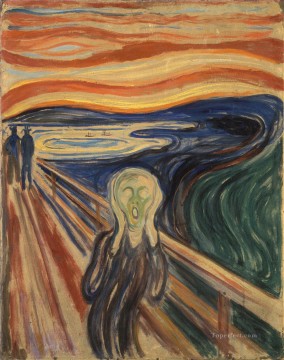 Edvard Munch Painting - El grito de Edvard Munch 1910 témpera